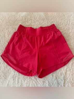 Lululemon Athletica 4.0 Pink Activewear Shorts Size 4